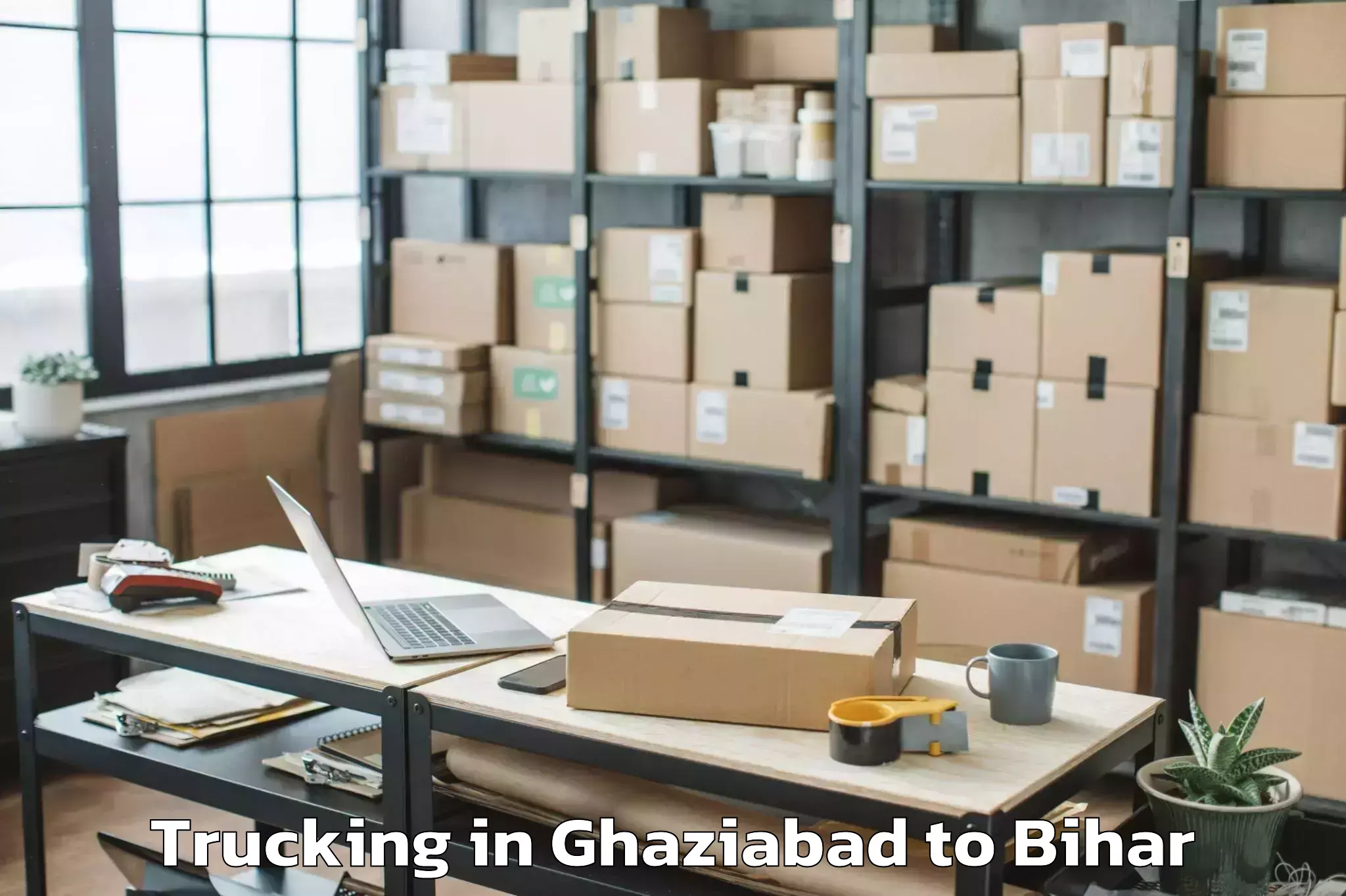 Book Ghaziabad to Amnour Trucking